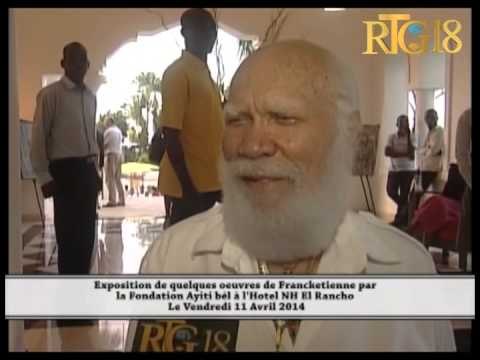 Exposition de quelques oeuvres de Francketienne par la Fondation Ayiti bèl la l'Hotel NH El Rancho L