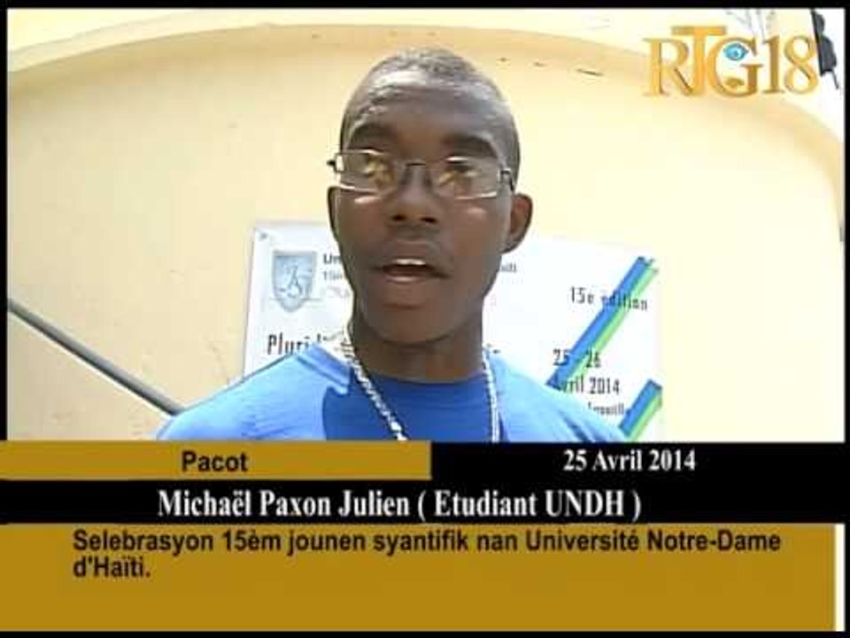 Selebrasyon 15èm jounen syantifik nan Université Notre Dame d'Haïti