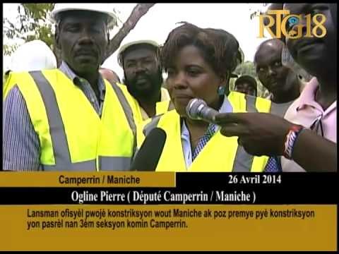 Lansman ofisyèl pwojè konstriksyon wout Maniche ak poz premye pyè konstriksyon yon pasrèl nan 3èm se