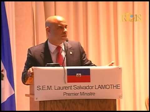 Premye Minis Laurent S Lamothe rankont nan Boston peyi Etazini