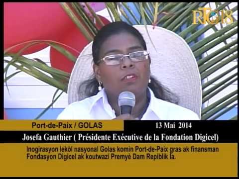 Inogirasyon lekòl nasyonal Golas komin Port de Paix gras ak finansman Fondasyon Digicel ak koutwazi
