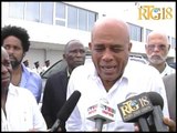 Prezidan Martelly - Vizit Aéroport