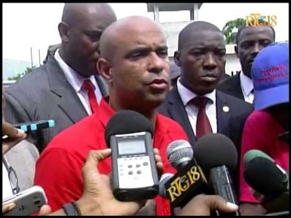 Le premier ministre Laurent Salvador Lamothe  a efféctué une visite dans le département du centre.
