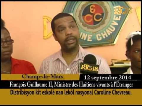 Le Ministre des Haïtiens vivants à l'étranger François Guillaume II