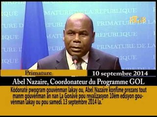 Le programme du ''Gouvènman Lakay ou''sera organisé à l'Ile de la Gonave