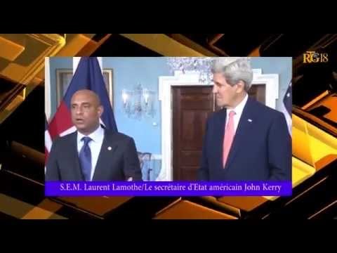 Le Premier Ministre, Laurent Salvador Lamothe a rencontré le Secrétaire d'État américain John Kerry