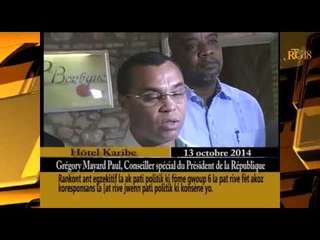 La rencontre entre l'Éxecutif et les (6) six partis politiques formant le G6 a été reportée