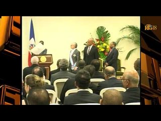 Cérémonie de décoration de l'Ambassadeur d'Espagne en Haïti, S E M Manuel Ruigomez Hernandez