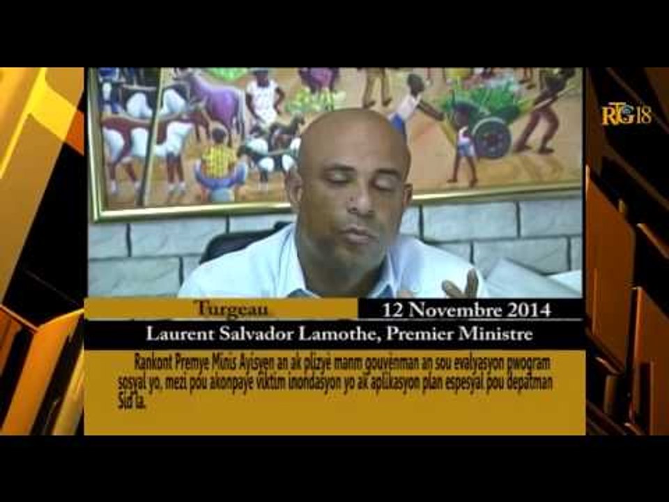 Rencontre Premier Ministre Laurent Salvador Lamothe  avec plusieurs membres du gouvernement.