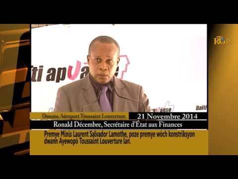 Travaux de construction de la Douane de l'Aéroport Toussaint Louverture.