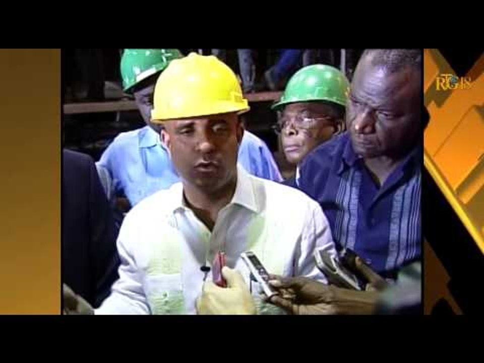Visite Premier Ministre  Lamothe -  Visite la centrale Hydro Électrique de Péligre à Carrefour.