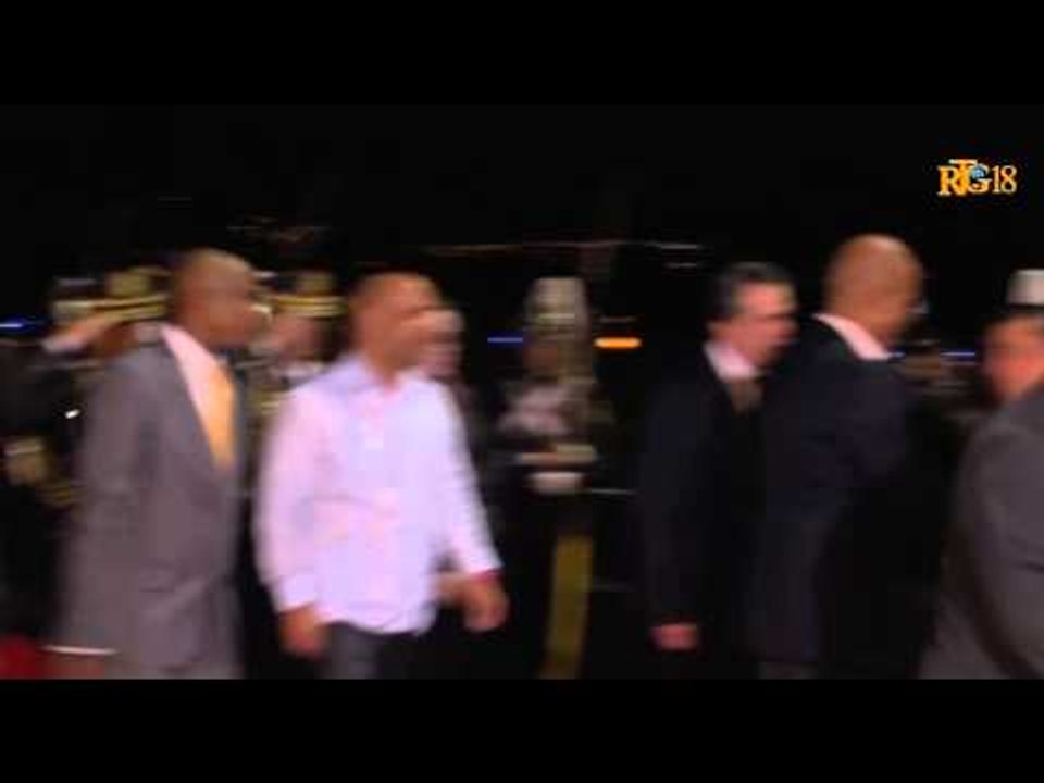 Arrivée du Président  Martelly, accompagné du Premier Ministre,  Lamothe en Equateur.