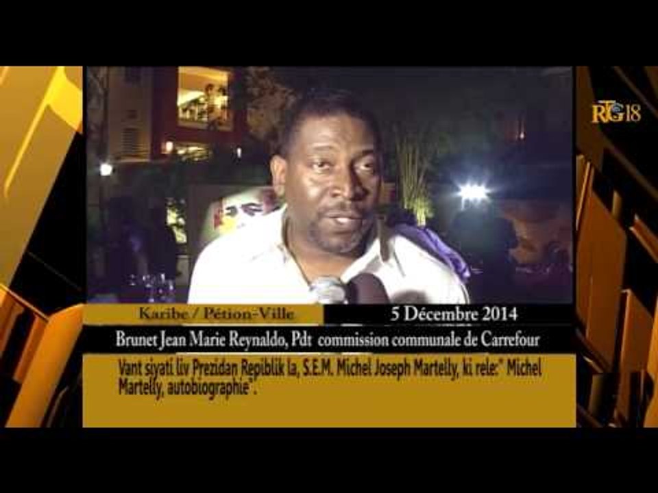 Vente signature livre autobiographie du Président de la République d'Haïti, Michel Joseph Martelly