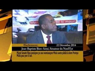 Intervention  du Sénateur Bien Aimé sur la nomination  Dr.  Guillaume comme Premier Ministre ai