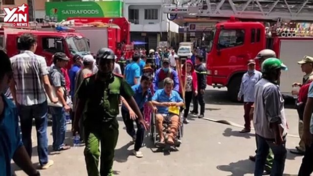 Cận cảnh đám cháy tại ký túc xá cạnh bệnh viện Chấn thương chỉnh hình quận 5, TP.HCM