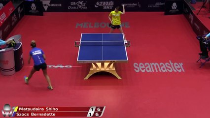 Shiho Matsudaira vs Bernadette Szocs | 2019 ITTF Australian Open Highlights (R32)