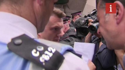 Tommy Robinson after being held in contempt of court