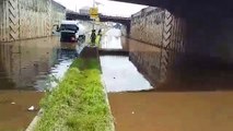 Conakry : la route complètement coupée au niveau de l’aéroport Gbessia…