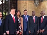 Image officielle du président des Etats-Unis, Donald Trump avec les leaders de la caraïbes.