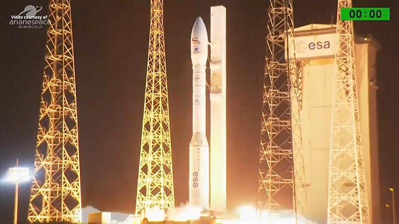 Fehlstart einer vega-rakete