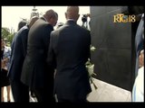 Le Président Jovenel Moïse a déposé une gerbe de fleurs au pied du monument de Toussaint Louverture