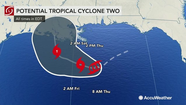 Bernie Rayno warns potential impact of Tropical Storm Barry outside Gulf Coast