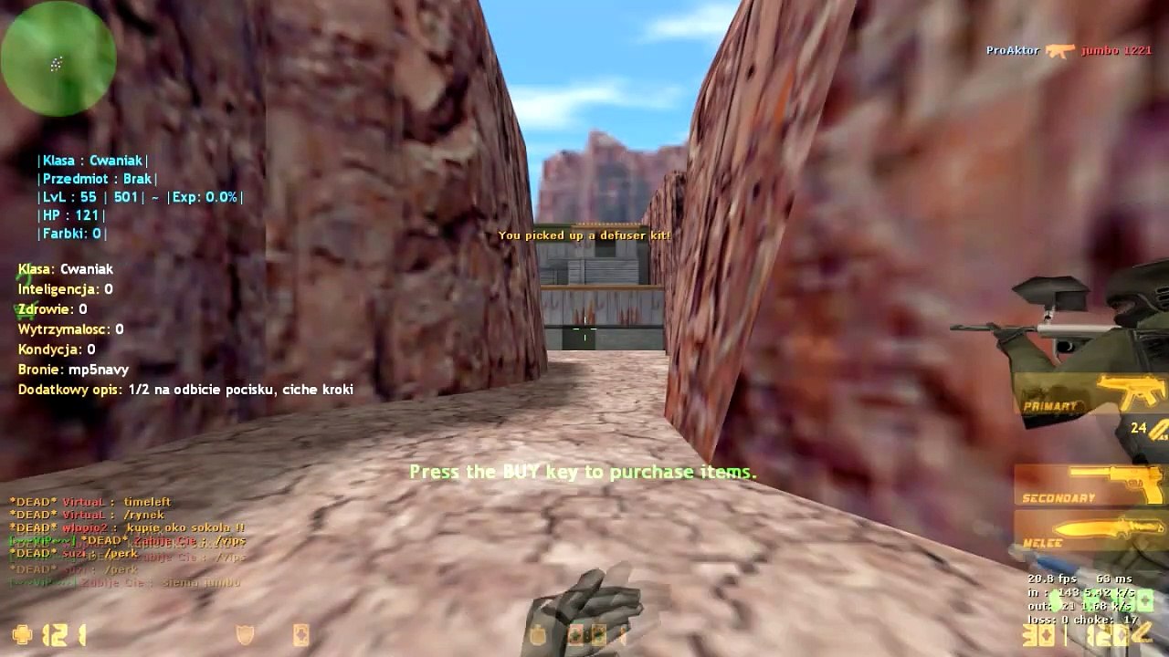 Zdzichu gra w "Counter-Strike 1.6" #7 (PainBall Mod)