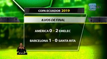 Barcelona y Emelec consiguen buen resultado en la Copa Ecuador
