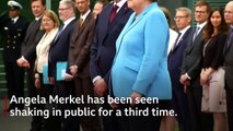 Angela Merkel seen shaking for a third time - BBC News
