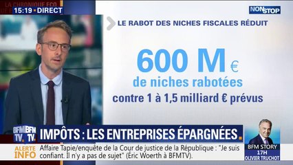Le coup de rabot sur les niches fiscales des entreprises sera bien moins important que prévu