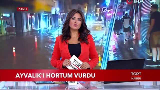 Ayvalık’ta Şiddetli Yağış, Hortum ve Rüzgar Etkili Oldu