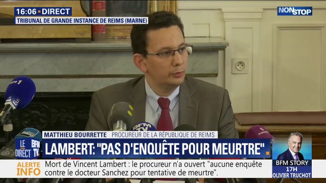Mort de Vincent Lambert : Ce n'est pas une enquête pour meurtre , a précisé le procureur de la République de Reims