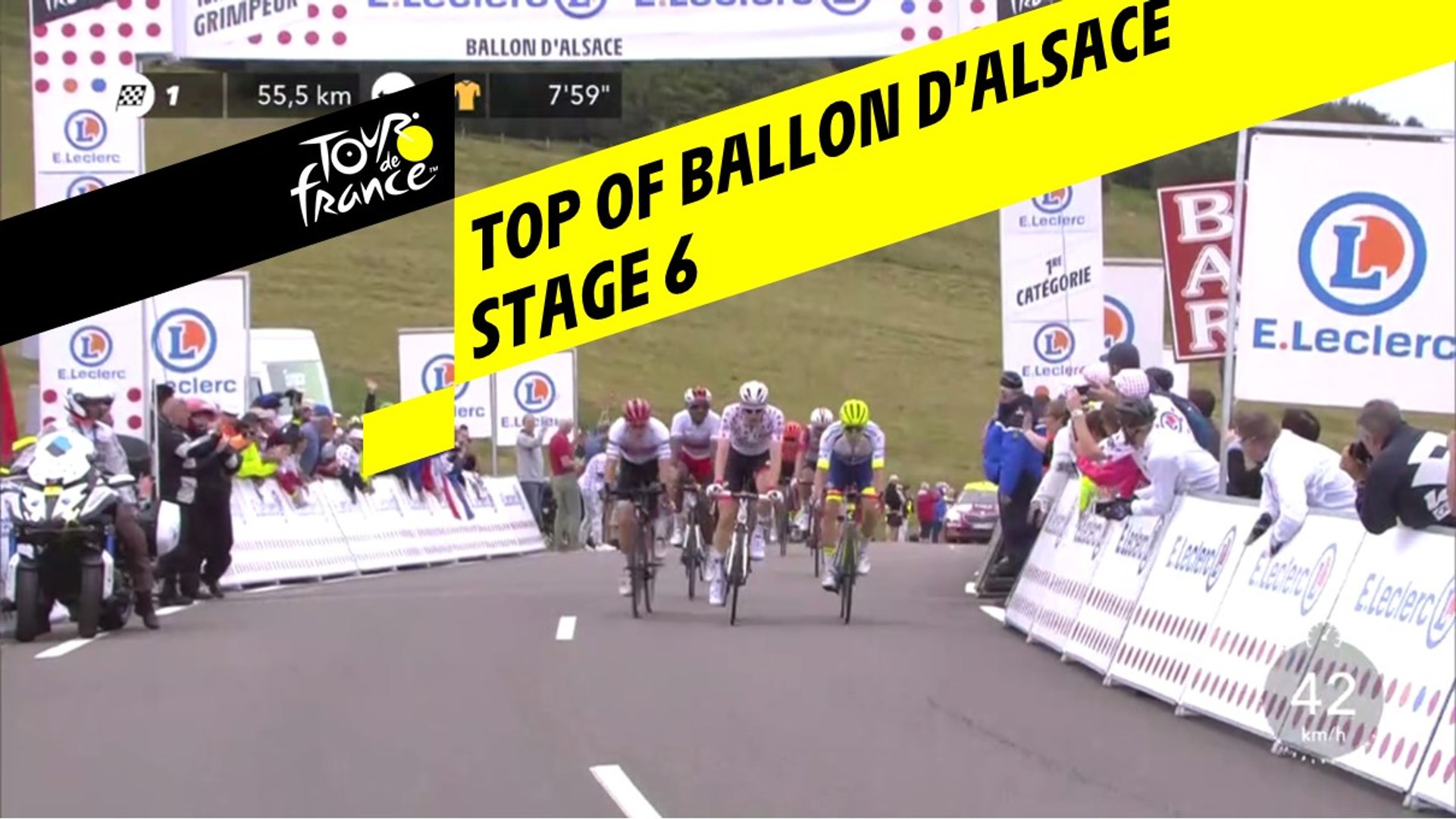 Sommet du Ballon d'Alsace / Top of Ballon d'Alsace - Étape 6 / Stage 6 -  Tour de France 2019 - Vidéo Dailymotion