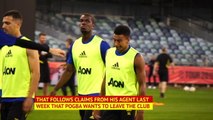 Pogba trains with Man United amid exit rumours