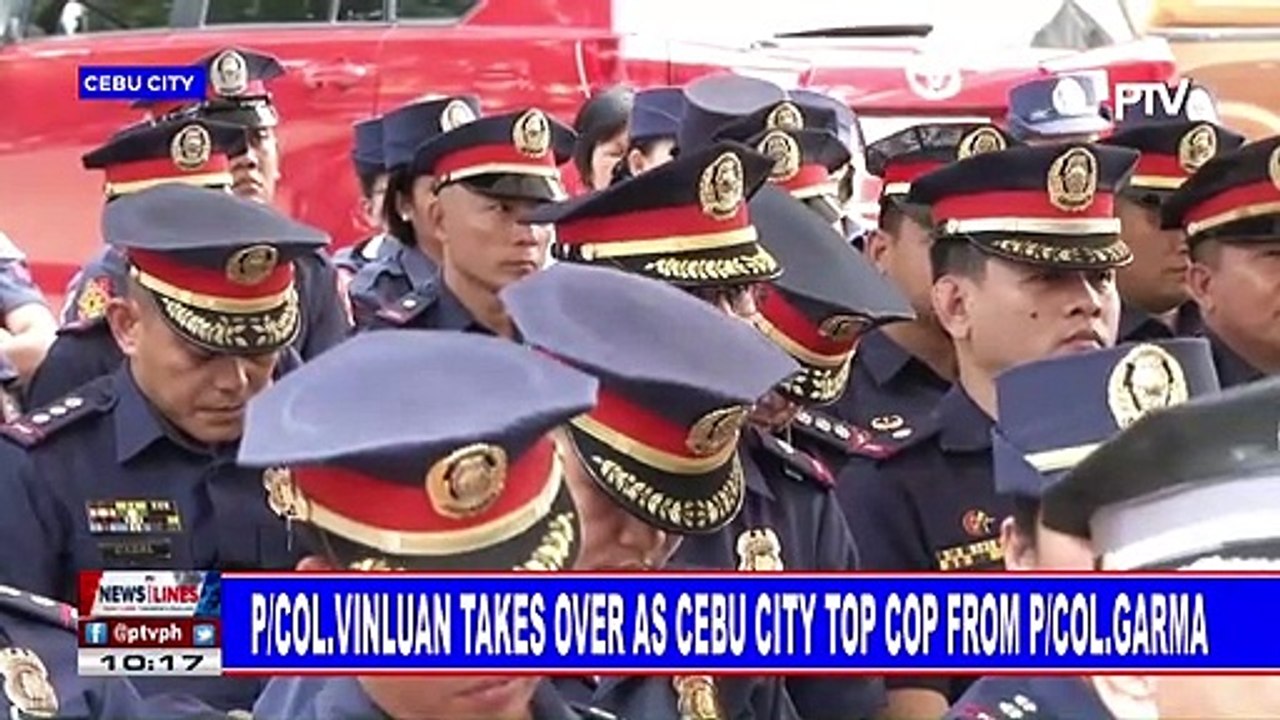 P/Col. Vinluan takes over as Cebu City top cop from P/Col. Garma