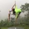 Couple Falls While Doing Tricks on Dancing Pole