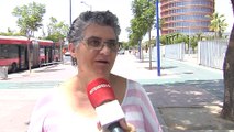 Sevillanos y turistas explican cómo combaten altas temperaturas