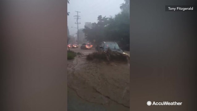 Motorists plow through severe flood in Pittsburgh area