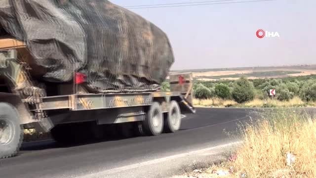Fırat'ın doğusuna fırtına obüs ve tank sevkiyatı