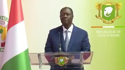 Point de presse du Président OUATTARA, après un séjour à Niamey et à Paris.