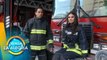 Olga Mariana visitó a los bomberos para platicar sobre su trabajo. | Venga La Alegría