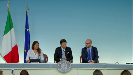 Roma - Conte con i Ministri Locatelli e Fontana (11.07.19)