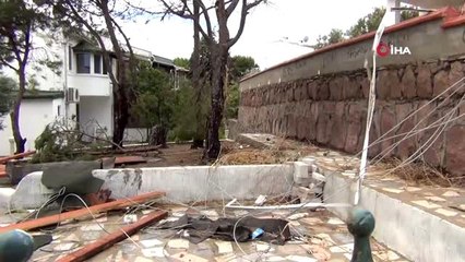 Ayvalık'ta yaşanan hortum dehşetinin yaraları sarılıyor