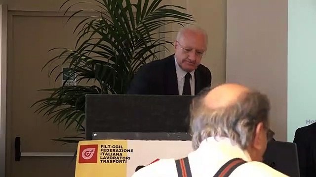 De Luca Al convegno nazionale della FILT-CGIL (11.07.19)