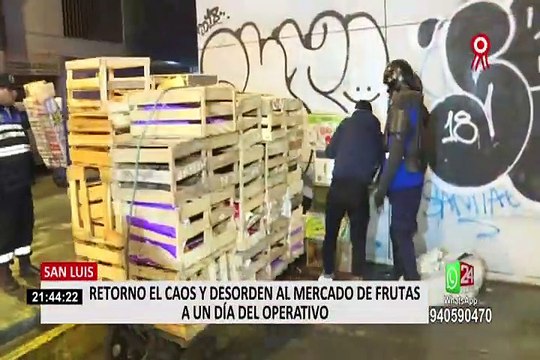 San Luis: acalde explicó porqué el desorden retornó al Mercado de Frutas