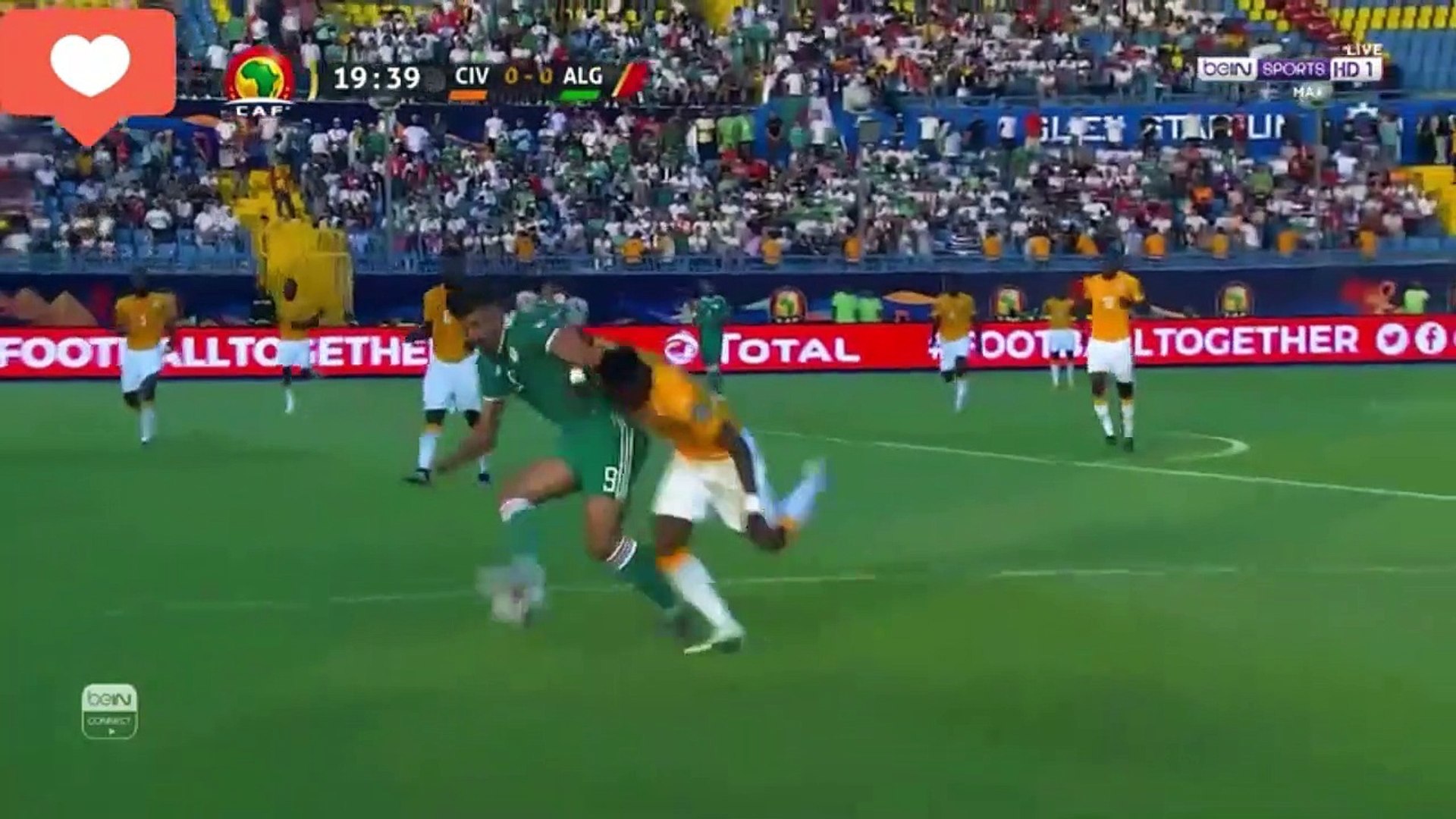 مشاهدة اهداف مباراة ساحل العاج 1 1 الجزائر 2019