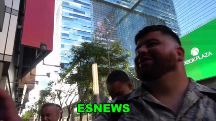 EPIC Andy Ruiz Fans Getting One Of  A Kind Selphie Andy Inside They Outside