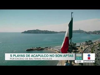 5 playas de Acapulco no son aptas por exceso de bacterias fecales | Noticias con Francisco Zea