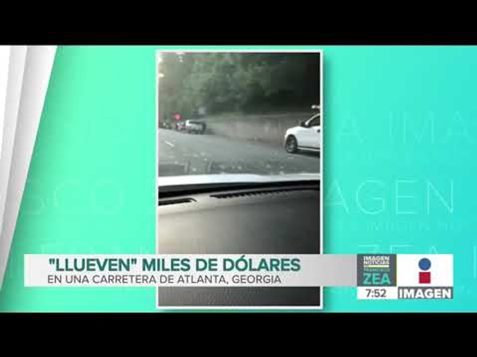 'Llueven' miles de dólares en carretera de Estados Unidos | Noticias con Francisco Zea