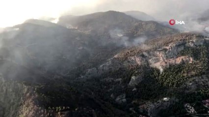 Dalaman'da kontrol altına alınan yangın yeniden aktif hale geldi